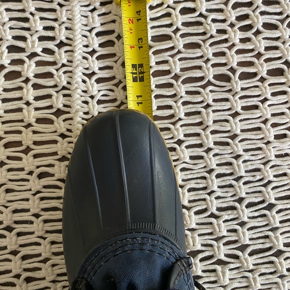 L.l. Bean navy waxed canvas duck bill boots - Picture 8 of 12